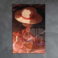 لوحة معدنية | بوستر مميز لمونكي دي لوفي من أنمي ون...