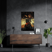 لوحة معدنية بوستر إضافة لعبة الدن رينق الرسمي