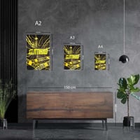 لوحة معدنية جرافيتي الاتحاد - تحذير النمر - فخر ال...