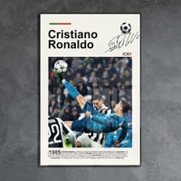 لوحة معدنية | بوستر هدف رونالدو الأسطوري في دوري ا...