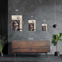 لوحة معدنية | بوستر الجوكر: نصف وجه آرثر وابتسامة...