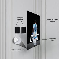 لوحة معدنية بوستر ليونيل ميسي الأرجنتين قوت