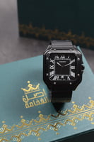 ساعة رجالية سوداء ستانليس ستيل