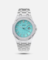 ساعة رجالي بلون فضي ميناء تيفاني