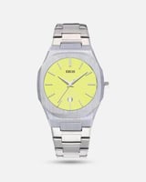 ساعة رجالي ستيل بلون اصفر