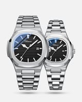 طقم مكون من ساعتين شبيهة باتيك فليب رجالية ونسائية...