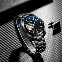 ساعة رجالية اوتوماتيك باللون الاسود