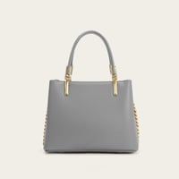 شنطة نسائية بحجم متوسط بلون رمادي