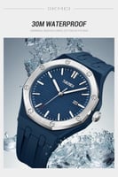 ساعة رجالية ربر بلون ازرق