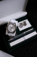 طقم رجالي ساعة منسقة مع كبك وقلم