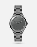 ساعة رجالية عميلة من الستيل بلون اسود