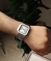 ساعة رجالية مستوحاه من باتيك فليب الجديدة بلون فضي