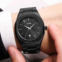 ساعة رجالي ستيل بلون اسود