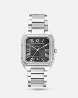 ساعة الفخامة الرجالية بلون أسود