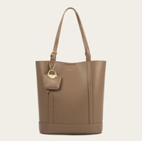 شنطة نسائية بمقاس كبير بلون KHAKI