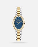 ساعة نسائية ستيل ارقام عربية لونين أزرق