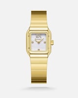 ساعة نسائية ستيل بلون ذهبي