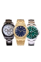 مجموعه من ثلاث ساعات فخمة