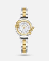 ساعة نغم النسائية تعبر عنك بسير ستيل بلون فضي وذهب...