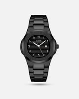 ساعة رجالي بلون اسود ارقام عربي