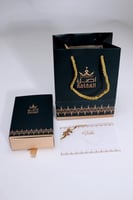 مسباح بكلايت أسود مع فواصل