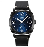 ساعة جلد رجالية فاخرة بالوان متعددة