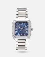 ساعة الفخامة الرجالية بلون أزرق