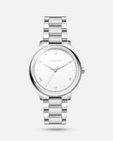 ساعة رجالية عميلة من الستيل بلون فضي