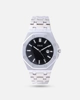 ساعة رجالية شبيهة ادمارس بياجيه ابلون الفضي والاسو...