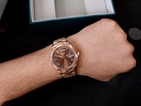 ساعة رجالي ستيل DAY DATE روز قولد