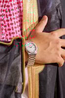 ساعة رجالية ستيل بلون فضي