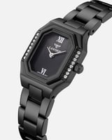 ساعة جوهرة النسائية ستيل باللون الأسود