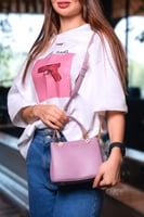 شنطة نسائية بحجم متوسط بلون موف