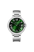 ساعة كاسواتش رجالي باللون الفضي ميناء اخضر