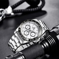 ساعة رجالية باندا باللون الفضي