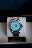 ساعة رجالي ستيل بلون تيفاني