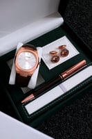 طقم رجالي ساعة منسقة مع كبك وقلم