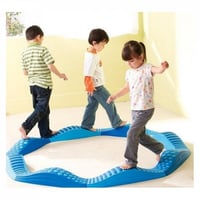 مسار التوازن باللون الاصفر مع احمر مع ازرق 8 قطع