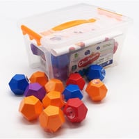 صندوق لضم الكرات السدسية 36 قطعة +3 سنوات