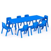 طاولة مستطيلة 60 × 160 لا يشمل الكراسي - ازرق