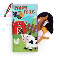 مجموعة كتب قماشية ذيول الحيوانات - كتب تعليمية للا...