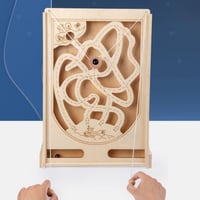 متاهة مونتيسوري الخشبية ثلاثية الأبعاد متاهة لعب ا...