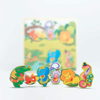 تطابق صوتي حيوانات الغابة 6 قطع