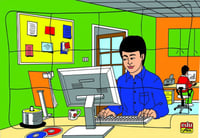 بزل المهن أتمنى ان أصبح مبرمج كمبيوتر - 12 قطعة