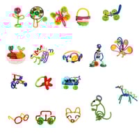 لعبة نمط - صندوق التركيبات اللينة wave links