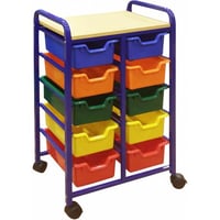 وحدة تخزين 10 درج - متحركة