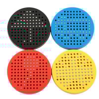 اللوح المغناطيسي للرسم والكتابة دائري لون اصفر