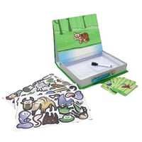 صندوق بزل حيوانات الغابة - 60 قطعة مغناطيسية - لعب...