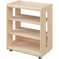 وحدة تخزين 3 رف خشبي بارتفاع 87.7 سم وعرض 69 سم -...