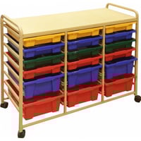 وحدة تخزين 18 درج - متحركة